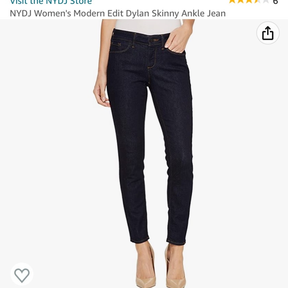 Nydj Dylan skinny ankle jeans